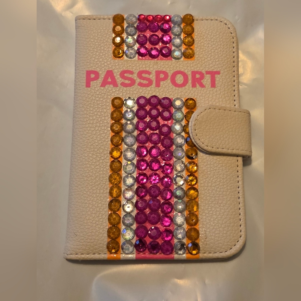 Colorful Gemstone Passport Holder